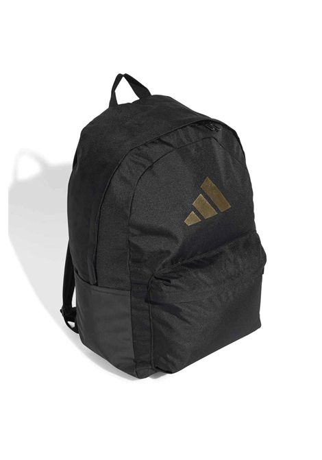 Zaino Adidas Classic 3 Bar Logo Nero Oro Unisex ADIDAS CORE | Zaini | IS7048-